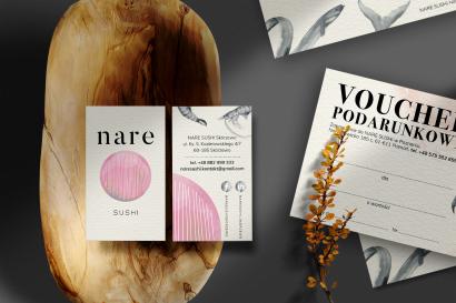 NARE SUSHI | menu, visitcard, voucher